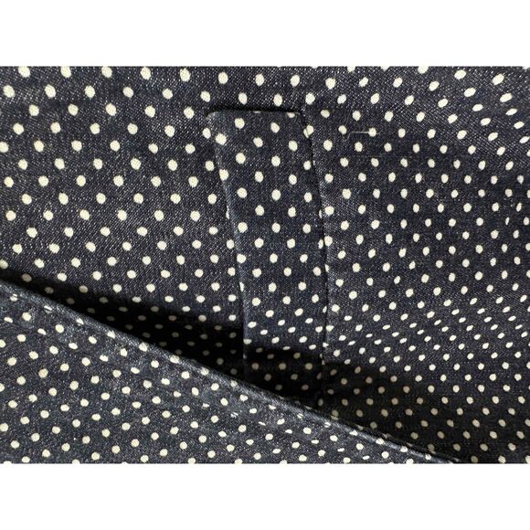 J.Crew Jacket Womens Size 6 Blue White Blazer Polka Dot Two Button Schoolboy - Picture 7 of 12